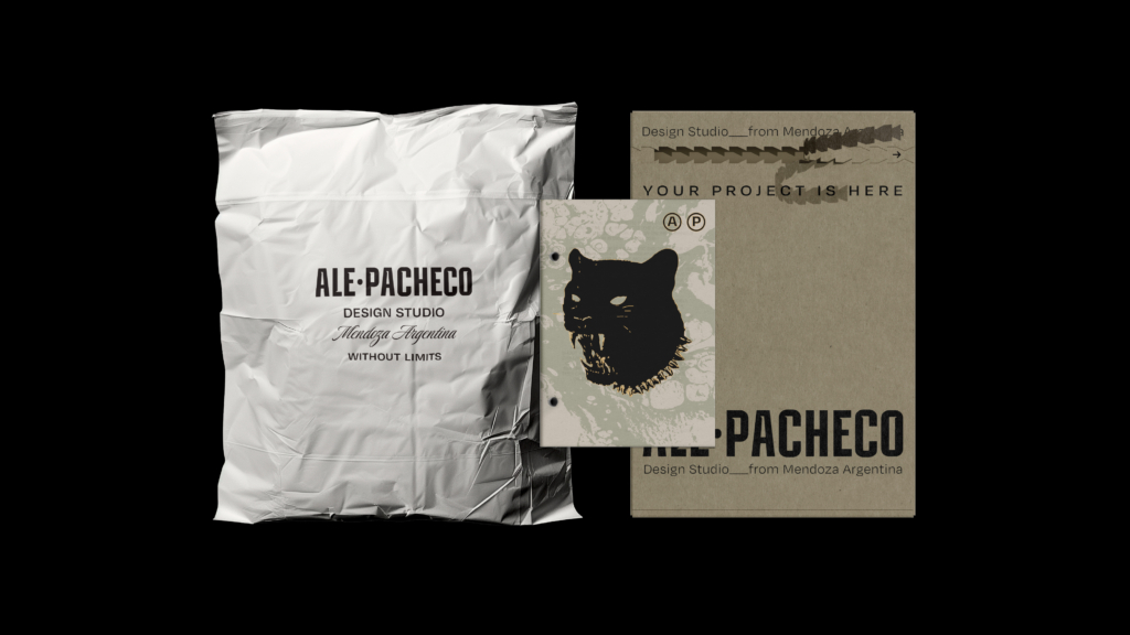 Ale Pacheco Design Studio visual identity and personal branding portfolio.