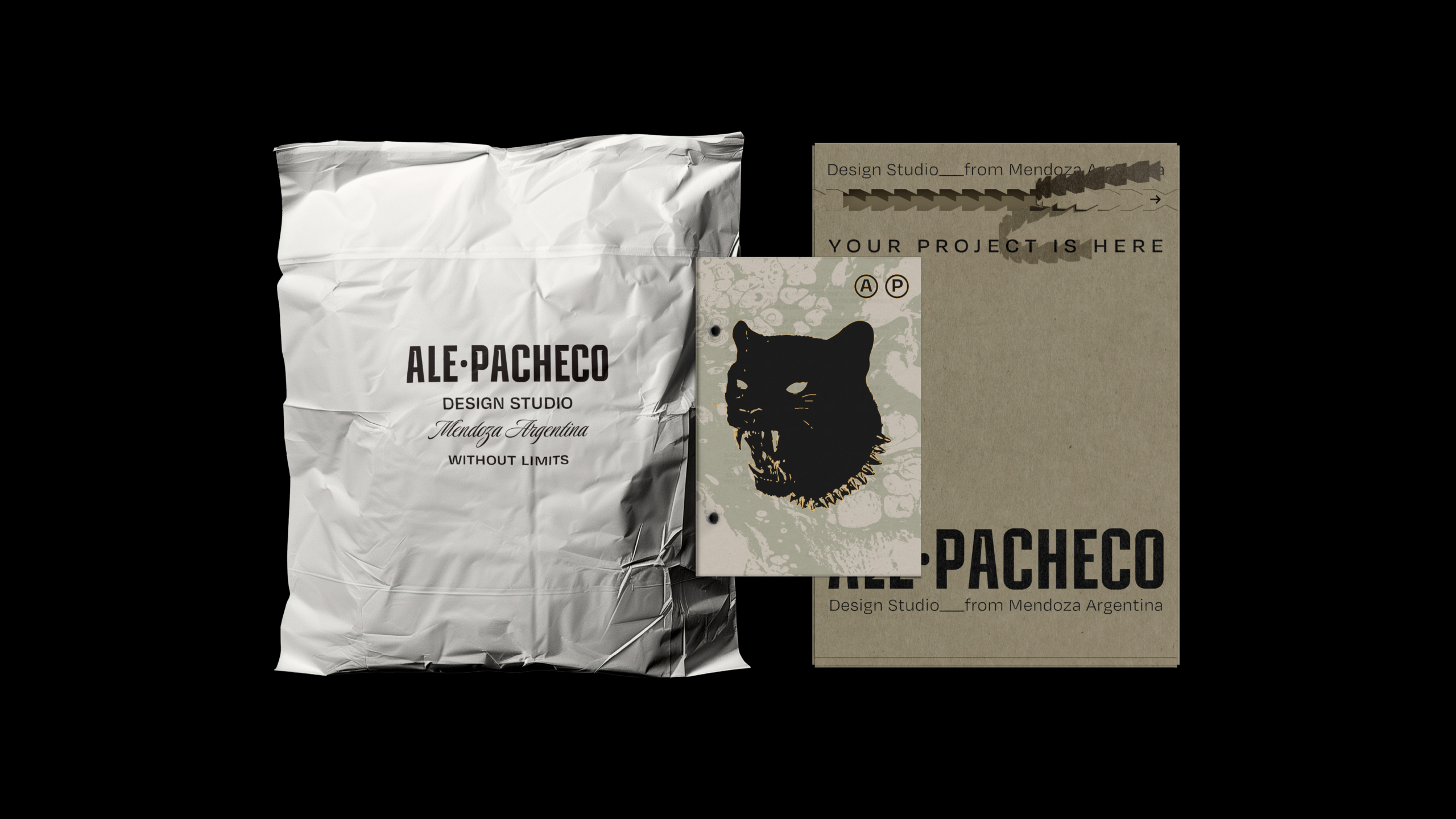 Ale Pacheco Design Studio visual identity and personal branding portfolio.