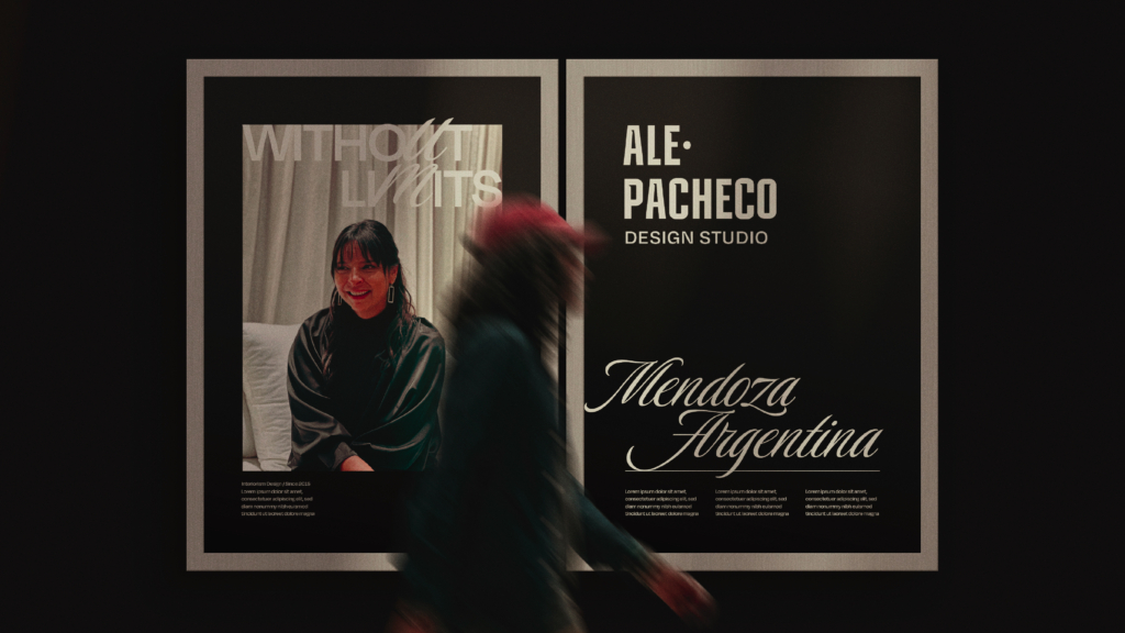 Ale Pacheco Design Studio visual identity and personal branding portfolio.